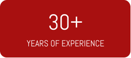 30+ YEARS OF EXPERIENCE